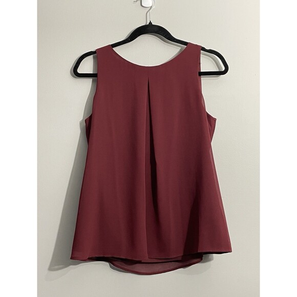 White House Black Market Tops - White House Black Market Deep Red Sleeveless Dressy Tank XS Office Chic